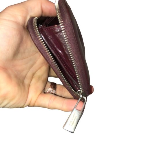 STRENESSE Gabriele STREHLE cordovan burgundy leather zip around wallet G… - Picture 6 of 6